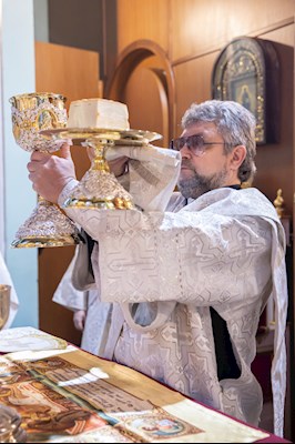 Митрополит Игнатий совершил Божественную литургию в Свято-Духовском соборе г. Саратова