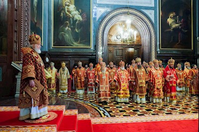 Митрополит Игнатий принял участие в Божественной литургии и торжествах в день тезоименитства Святейшего Патриарха Кирилла