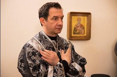 Митрополит Игнатий совершил ночную Литургию Преждеосвященных Даров в крестовом храме священномученика Гермогена, епископа Тобольского (Саратовского и Царицынского)