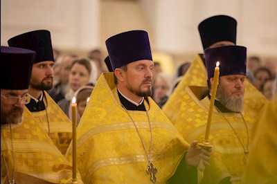 Всенощное бдение в Спасском кафедральном соборе г. Пензы