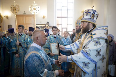 Митрополит Игнатий возглавил соборное архиерейское богослужение в Казанском храме г. Саратова