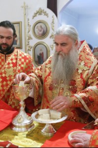 Божественная литургия в храме в честь Покрова Пресвятой Богородицы р.п. Новые Бурасы