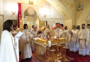 Литургия апостола Иакова на Архиерейском подворье — храме во имя святого апостола и евангелиста Иоанна Богослова при СПДС