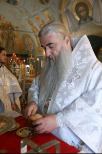 Митрополит Лонгин совершил Царские часы, Изобразительны, Великую вечерню и Крещальную литургию в Свято-Троицком кафедральном соборе Саратова