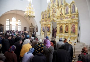 Божественная литургия в храме во имя святого благоверного князя Александра Невского г.Ртищево