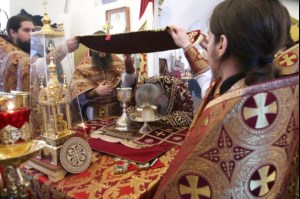 Божественная литургия в Спасо-Преображенском мужском монастыре г.Саратова