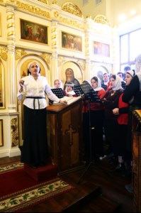 Всенощное бдение на Архиерейском подворье — храме во имя преподобного Серафима Саровского г.Саратова