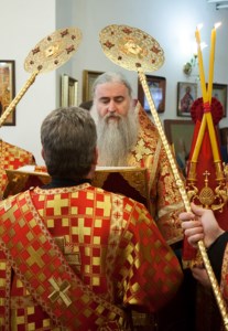Божественная литургия в храме во имя святой блаженной Матроны Московской п.Красный Октябрь Саратовского района