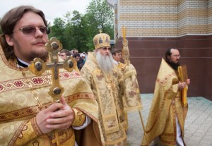 Божественная литургия в храме во имя святителя Луки (Войно-Ясенецкого), исповедника, при 3-й городской клинической больнице г. Саратова