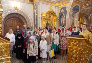 Божественная литургия в Свято-Троицком кафедральном соборе г.Саратова