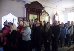 Литургия Преждеосвященных Даров в храме во имя святителя Тихона, Епископа Воронежского, Задонского чудотворца г.Саратова