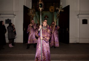 Утреня Великой Субботы с Чином погребения в храме в честь Сошествия Святого Духа г. Саратова