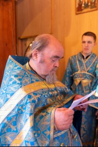 Божественная литургия в храме в честь Сретения Господня г.Саратова