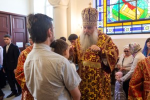 Всенощное бдение на Архиерейском подворье — храме в честь иконы Божией Матери «Утоли моя печали» г. Саратова