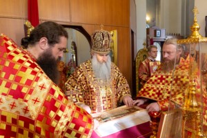 Божественная литургия в храме великомученика Георгия Победоносца г. Саратова