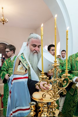 Всенощное бдение в храме преподобного Сергия Радонежского г. Саратова