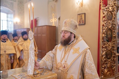 Митрополит Игнатий совершил Божественную литургию в Покровском соборе г. Саратова
