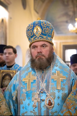 Митрополит Игнатий возглавил соборное архиерейское богослужение в Свято-Троицком кафедральном соборе г. Покровска (Энгельса)