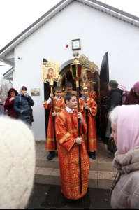 Божественная литургия в храме во имя священномученика Космы Саратовского