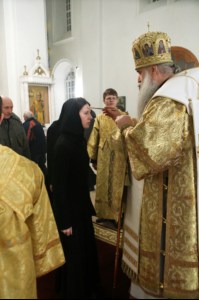 Всенощное бдение в Свято-Сергиевском женском монастыре с. Алексеевка Базарно-Карабулакского р-на