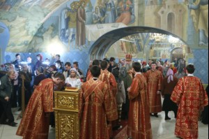 Всенощное бдение в Свято-Троицком кафедральном соборе г.Саратова