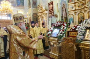 Встреча святых мощей святого равноапостольного князя Владимира и Всенощное бдение в храме в честь Покрова Пресвятой Богородицы г.Саратова