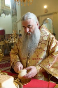 Божественная литургия и молебен у мощей святого равноапостольного князя Владимира в Покровском храме г.Саратова