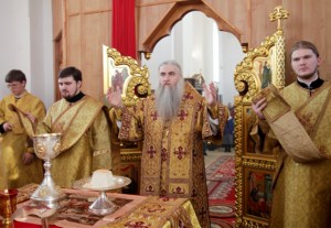 Божественная литургия в Свято-Иоанновском женском монастыре села Алексеевка Хвалынского района