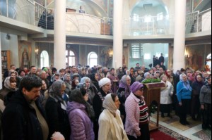 Божественная литургия и панихида в храме во имя Всех Святых, в земле Российской просиявших г. Саратова