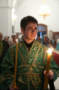Всенощное бдение в Свято-Сергиевском женском монастыре села Алексеевка Базарно-Карабулакского района