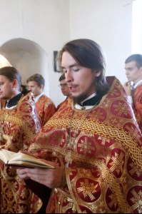 Божественная литургия в храме в честь Рождества Христова с. Вязовка Татищевского района