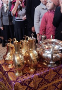 Божественная литургия в Крестовоздвиженском храме г. Хвалынска