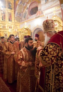 Всенощное бдение в Свято-Троицком кафедральном соборе г.Саратова