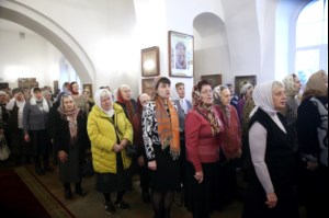 Божественная литургия в Спасо-Преображенском мужском монастыре г.Саратова