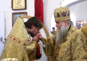 Божественная литургия в храме в честь Благовещения Пресвятой Богородицы г.Саратова