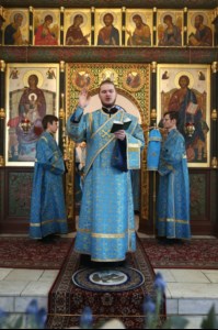 Божественная литургия на Архиерейском подворье – храме в честь иконы Божией Матери «Утоли моя печали» г.Саратова