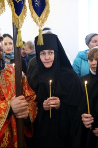 Чин Великого освящения и Божественная литургия в храме в честь Владимирской иконы Божией Матери Владимирского женского монастыря г. Вольска
