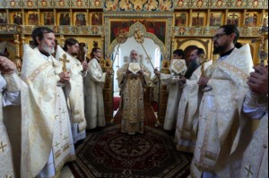 Божественная литургия в Свято-Алексиевском женском монастыре г.Саратова