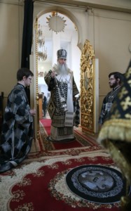 Литургия Преждеосвященных Даров в храме в честь Казанской иконы Божией Матери г.Саратова