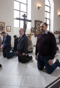 Литургия Преждеосвященных Даров в Свято-Никольском мужском монастыре г.Саратова