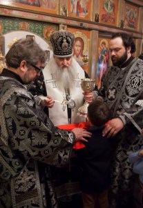 Литургия Преждеосвященных Даров в храме во имя святителя Тихона, Епископа Воронежского, Задонского чудотворца г.Саратова