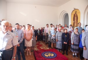 Божественная литургия в Свято-Успенском храме пос. Возрождение Хвалынского района