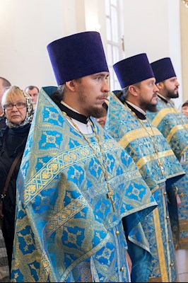 Божественная литургия в храме в честь Казанской иконы Божией Матери г. Саратова