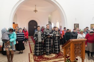 Литургия Преждеосвященных Даров в храме во имя преподобного Сергия Радонежского г.Саратова
