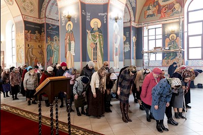 Божественная литургия в Свято-Никольском мужском монастыре г. Саратова