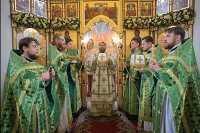 Митрополит Игнатий совершил Божественную литургию в Иоанновском женском монастыре в пос. Алексеевка Хвалынского района