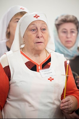 Митрополит Игнатий совершил Великое освящение Крестовоздвиженского подворья Свято-Алексиевского женского монастыря г. Саратова и Божественную литургию в новоосвященном храме