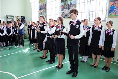 Православные гимназисты торжественно принесли присягу, вступая в «Дружину святого благоверного князя Александра Невского»