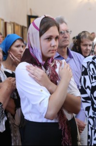 Божественная литургия в храме в честь Покрова Пресвятой Богородицы р.п. Новые Бурасы