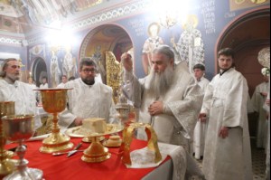 Митрополит Лонгин совершил Рождественское ночное богослужение